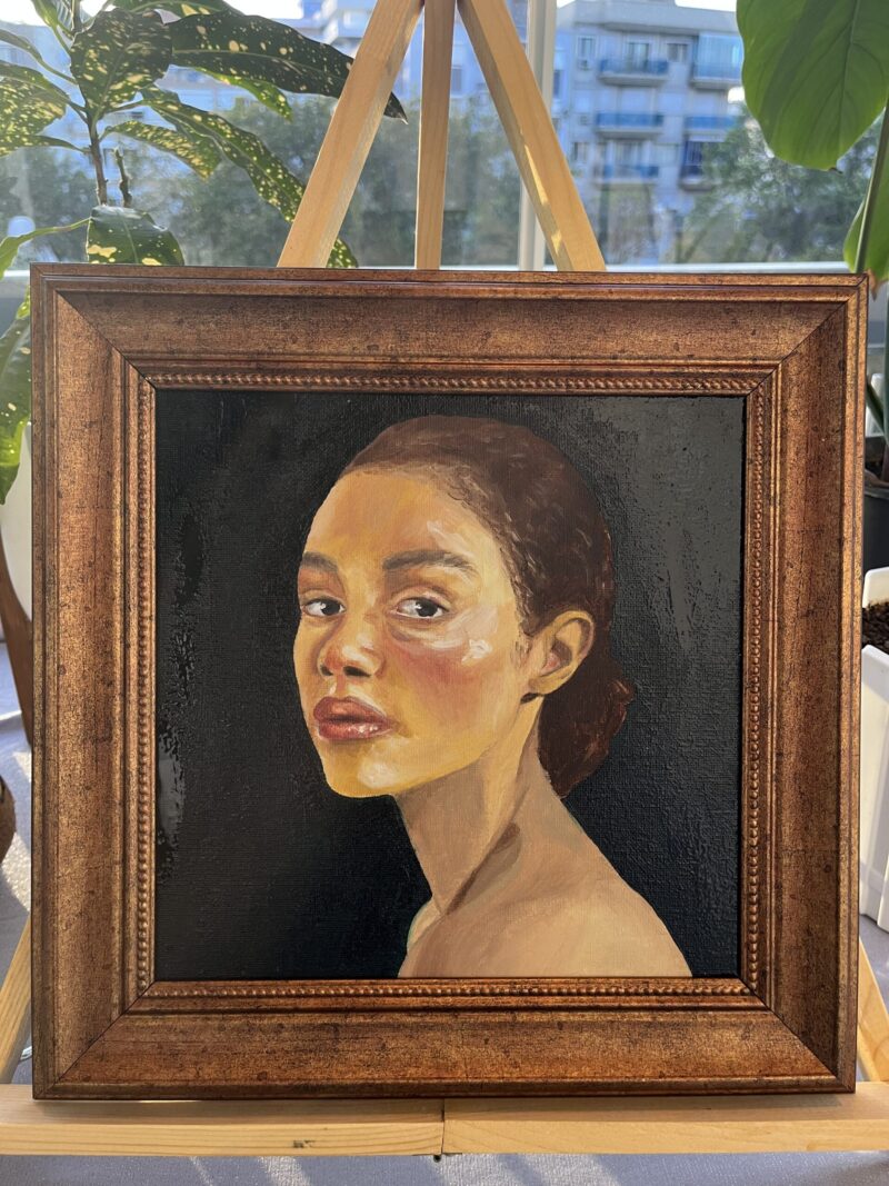 yağlı boya kadın portresi