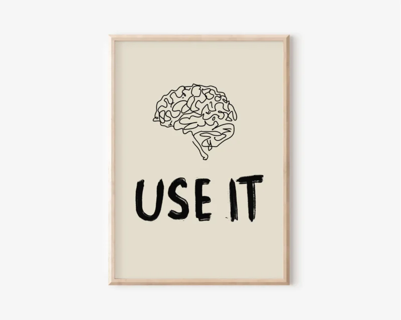 Use It Dijital Art Print